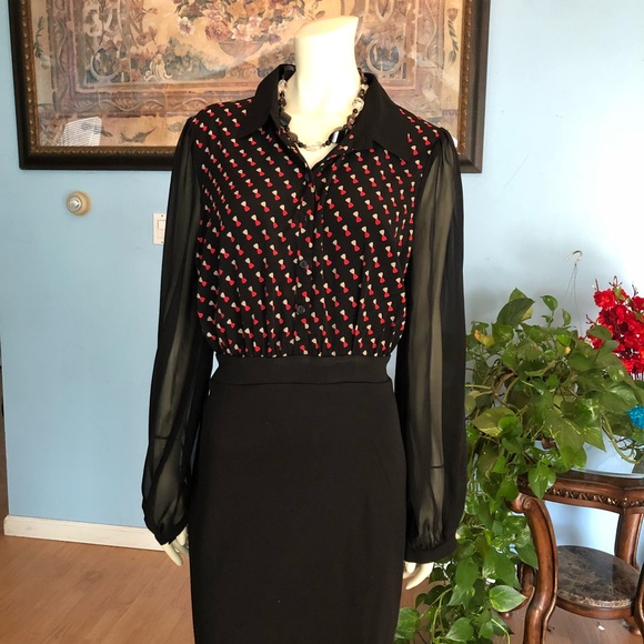 NWT Forever 21 dress.  Cute with bow ties. - Picture 2 of 5